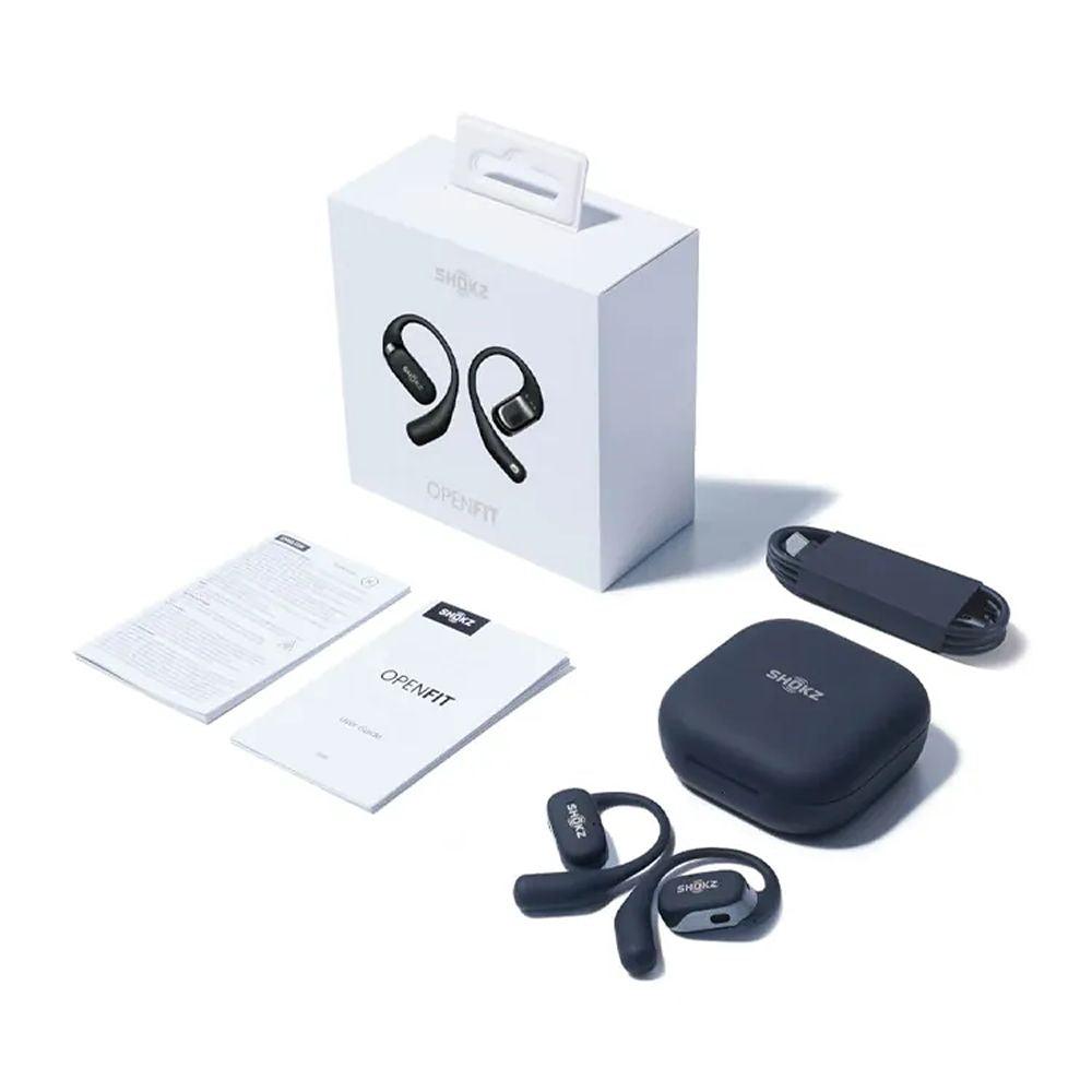 Shokz OpenFit (T910) Open-Ear Bluetooth Headphones - Wireless Bone Conduction Headset for Running, Cycling & Workouts - Sweatproof & Lightweight Design for Active Lifestyles