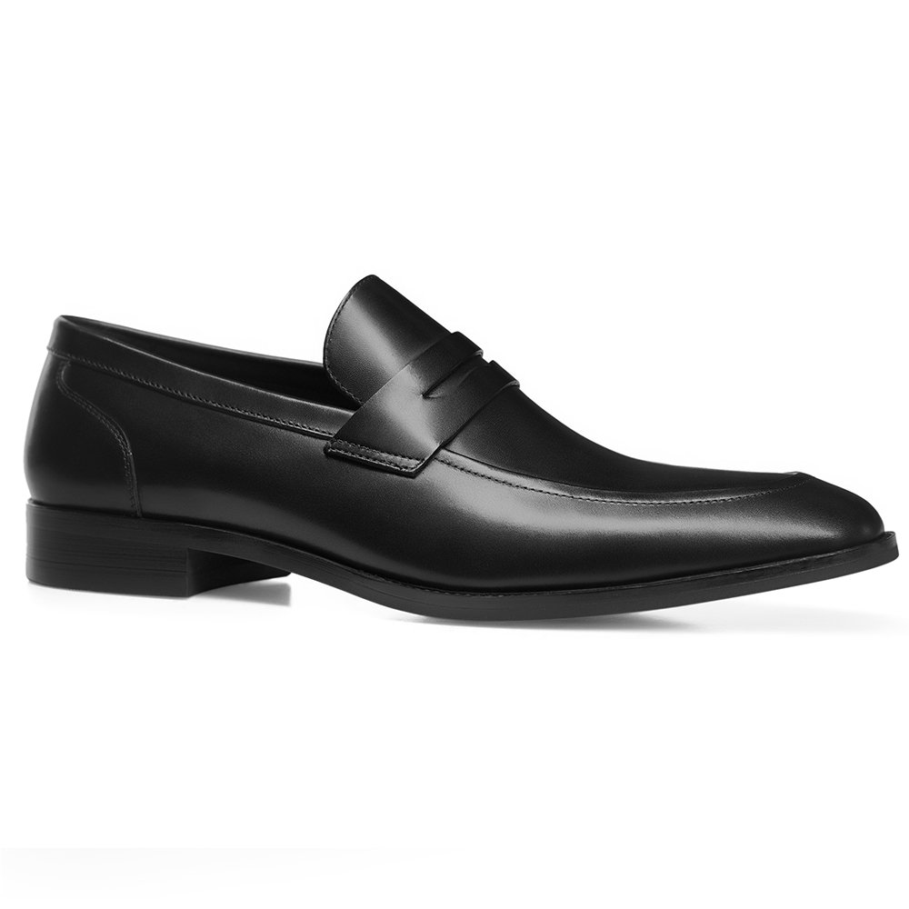 GIFENNSE Men's Slip-On Loafers - Genuine Leather Dress Shoes for Business & Formal Occasions - Comfortable Office Work & Wedding Shoes for Men