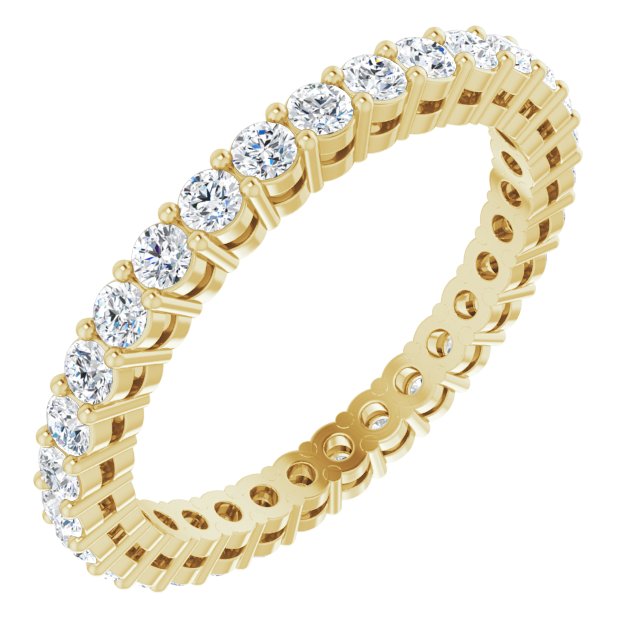 0.93 Carat Shared Prong Round Diamond Eternity Band - Wedding, Anniversary & Engagement Ring for Women - Perfect for Bridal Jewelry & Special Occasions