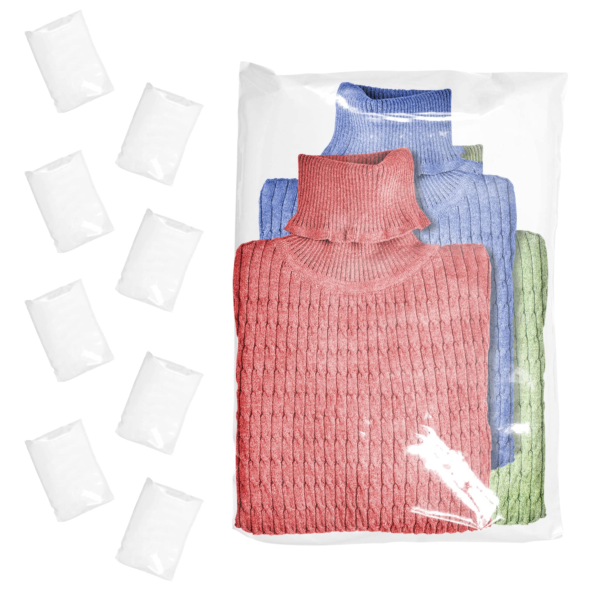 250 Pack Clear Plastic Bags 24x36 Inches - 2 Mil Thick Waterproof Poly Bags for Clothing, Shoes & Retail Shipping | Open End Design for Easy Packing | Perfect for Online Sellers, Storage & Garment Protection