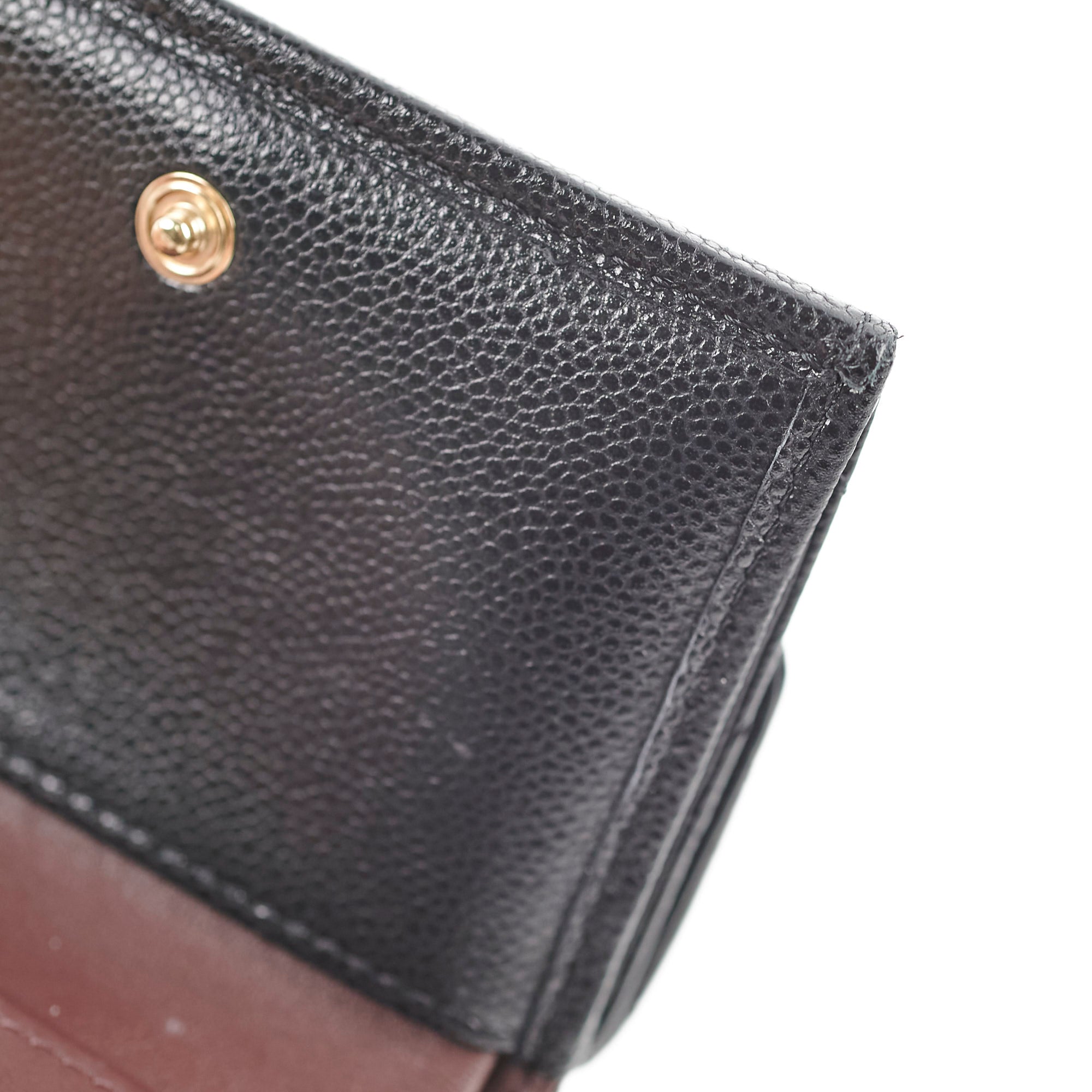 Chanel Caviar Leather Tri-Fold Wallet for Women - Black Luxury Designer Wallet for Everyday Use & Special Occasions