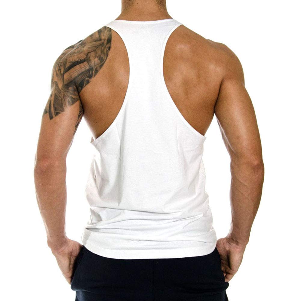 Men's 3 Pack Workout Tank Tops - Gym Muscle Shirt Y-Back Sleeveless T-Shirt for Fitness & Bodybuilding | Perfect for Gym, Running & Summer Workouts
