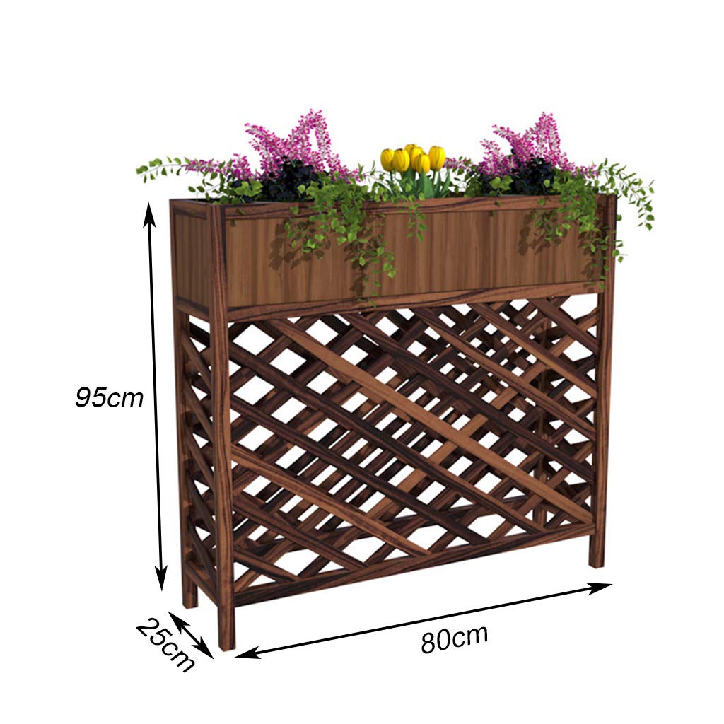 Natural Hardwood Bonsai Display Shelf - Carbonized Plant Stand with Combinable Design for Potted Plants, Flowers & Home Decor | Perfect for Indoor House, Garden & Outdoor Use