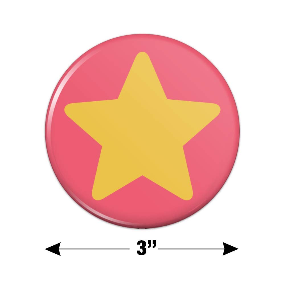Steven Universe Steven Star Kitchen Refrigerator Magnet - Fun Cartoon Character Button Magnet for Fridge, Locker & Office Decor - Perfect for Fans and Gift Giving