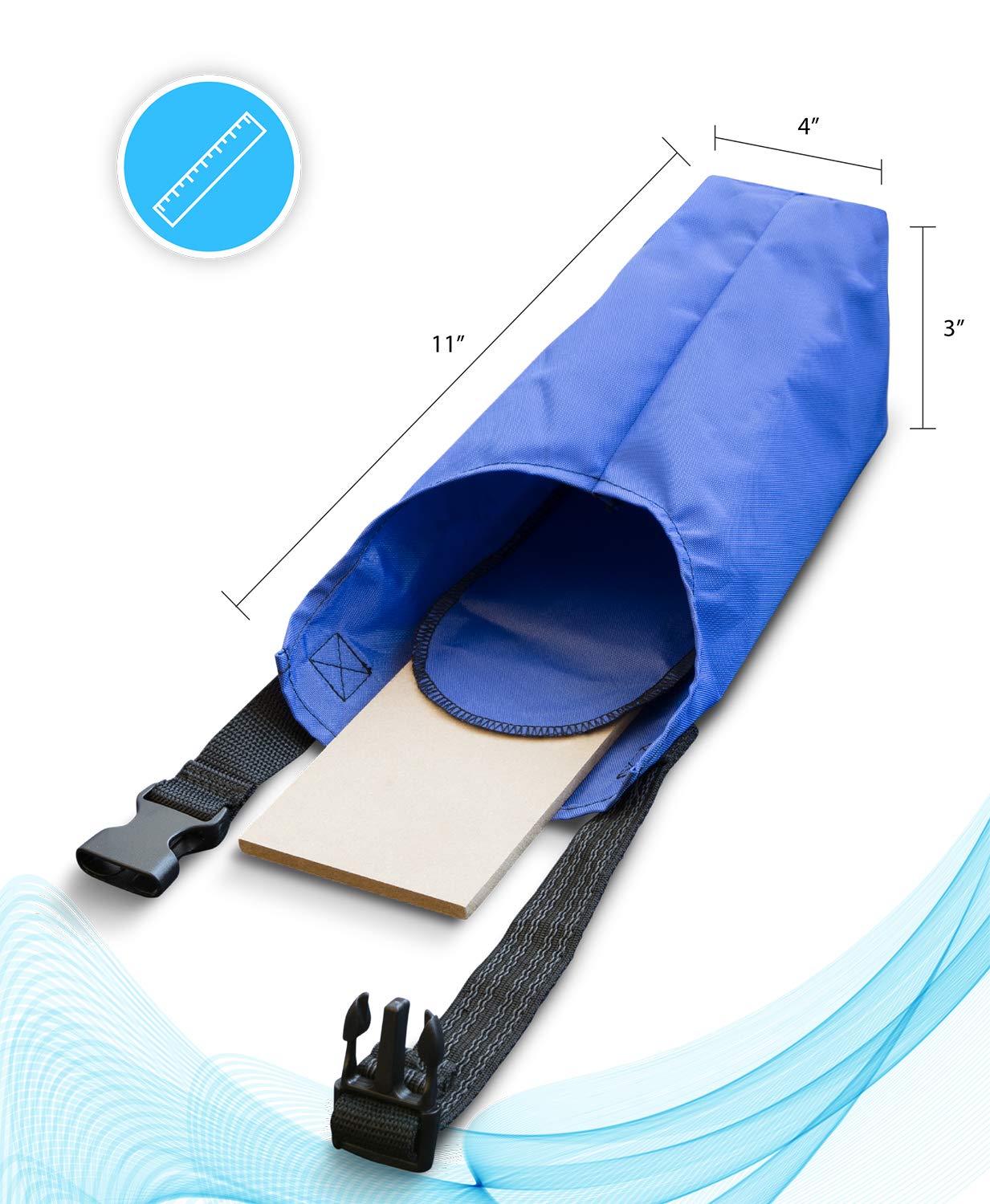 NYOrtho Adjustable Nylon Urine Bottle Holder for Men - Hospital Bed & Wheelchair Pouch Carrier with Secure Gripper (Bottle Not Included) - Ideal for Post-Surgery, Elderly Care & Mobility Assistance