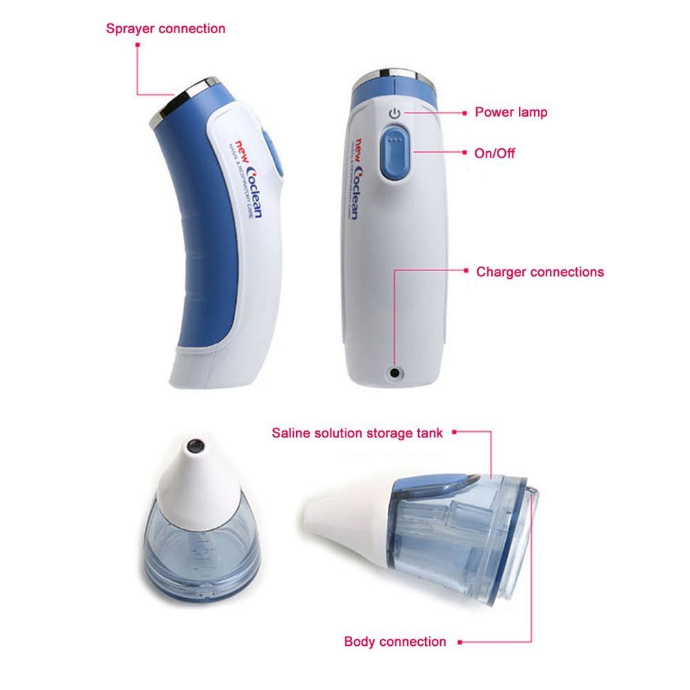 Electric Medical Nasal Aspirator & Sprayer - Baby Nose Cleaner for Newborns & Kids | Safe & Gentle Nasal Suction Device for Congestion Relief | Perfect for Home, Travel & Pediatric Care