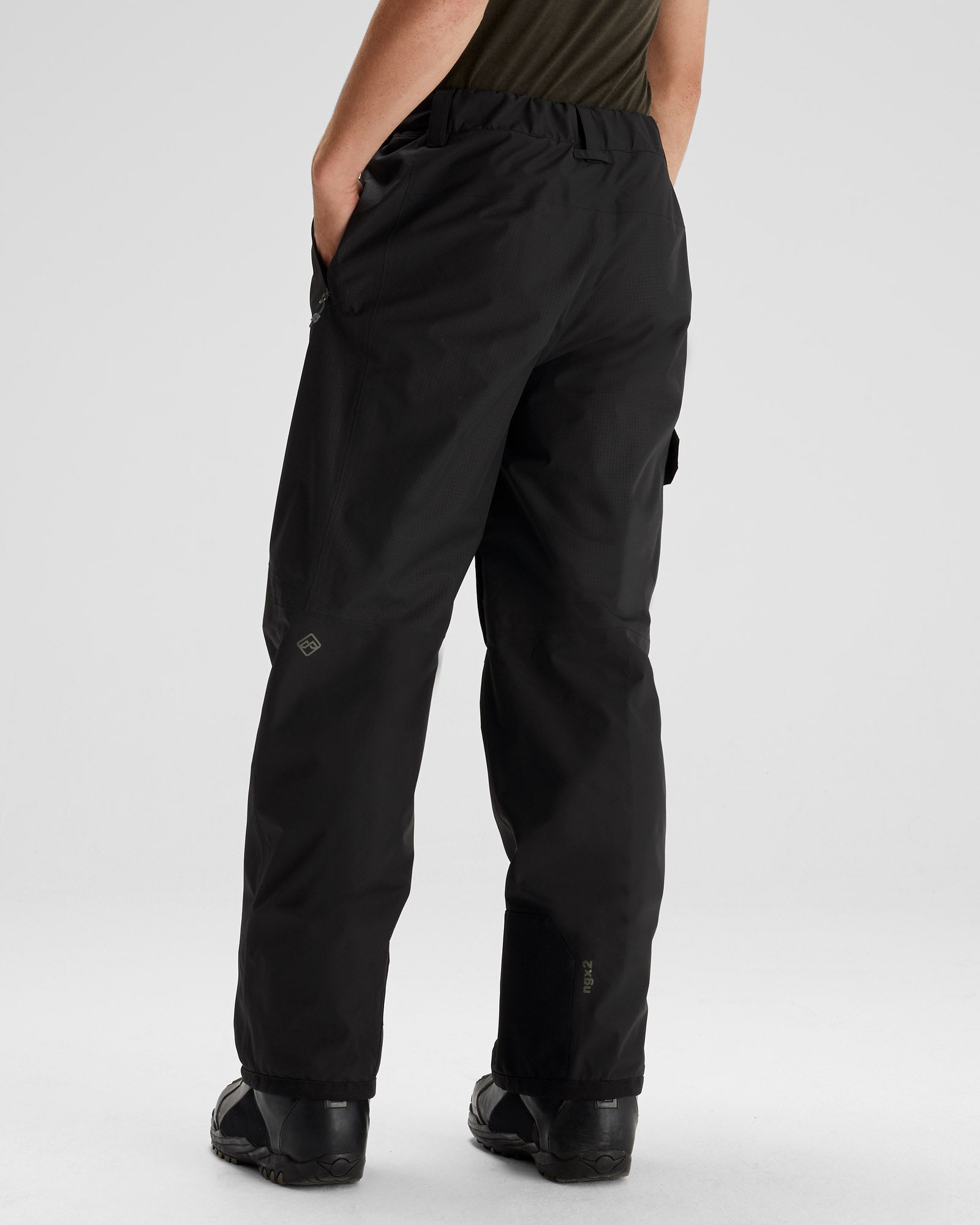 Men's PWDR Days 2L Shell Snow Pants - Waterproof Winter Ski Pants for Men, Black Stingray - Perfect for Skiing, Snowboarding & Outdoor Winter Activities