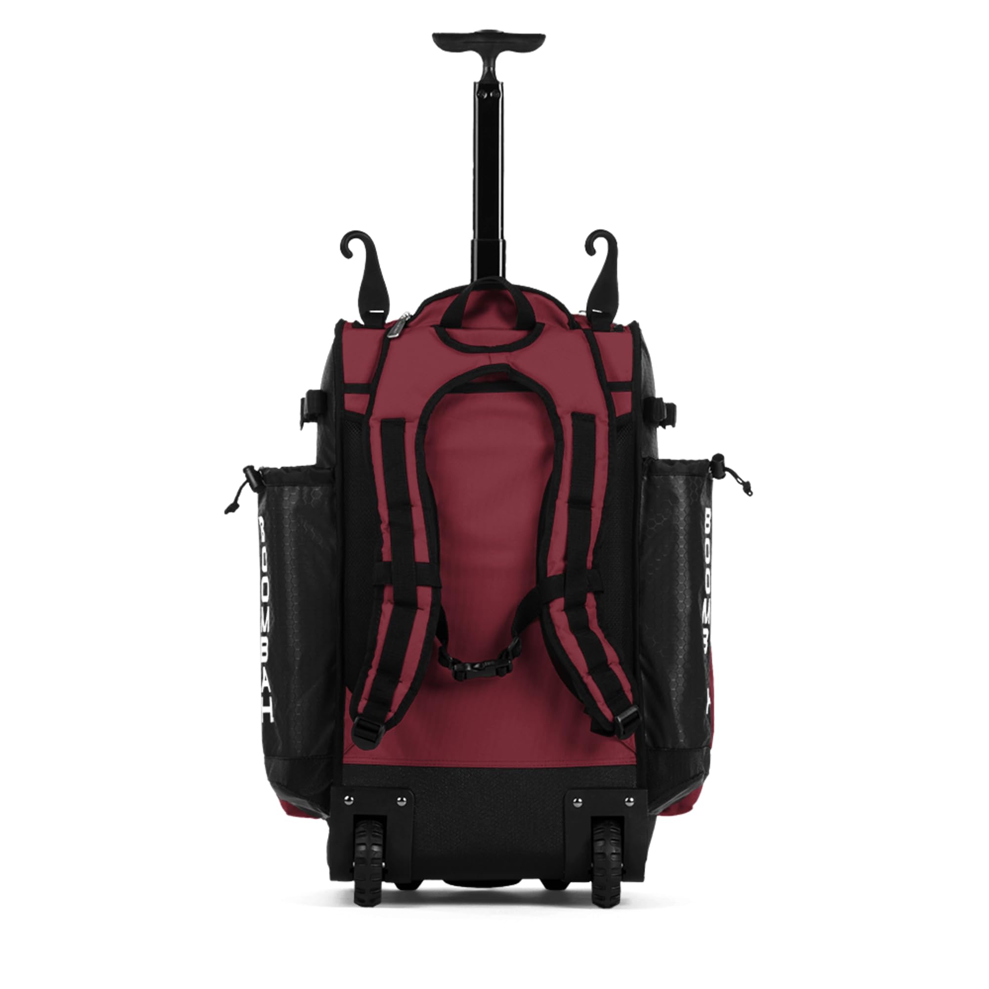 Boombah Superpack Hybrid Rolling Bat Bag - Wheeled & Backpack Baseball Bag for Travel & Games | Durable Sports Equipment for Baseball & Softball Players