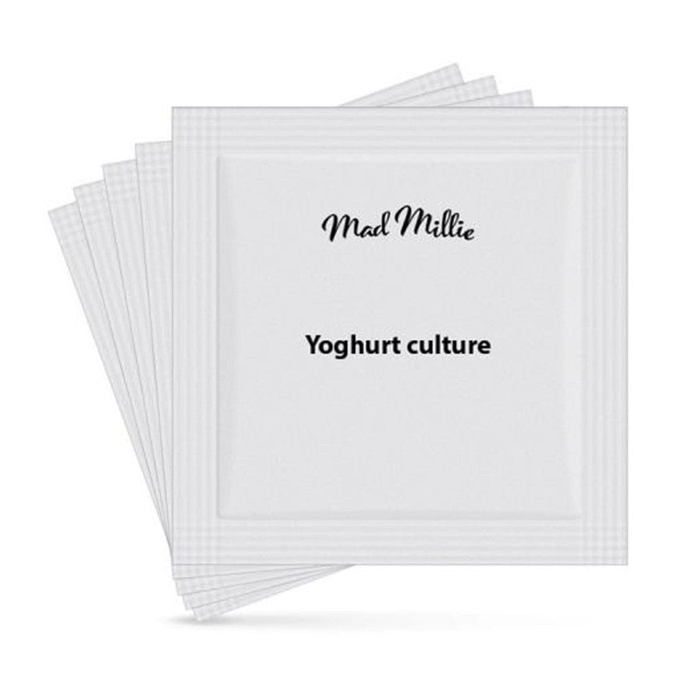 Mad Millie Yoghurt Culture Pack of 5 - Premium Homemade Yogurt Starter Kit for Probiotic-Rich Yogurt Making at Home | Perfect for Healthy Breakfasts, Smoothies & Baking