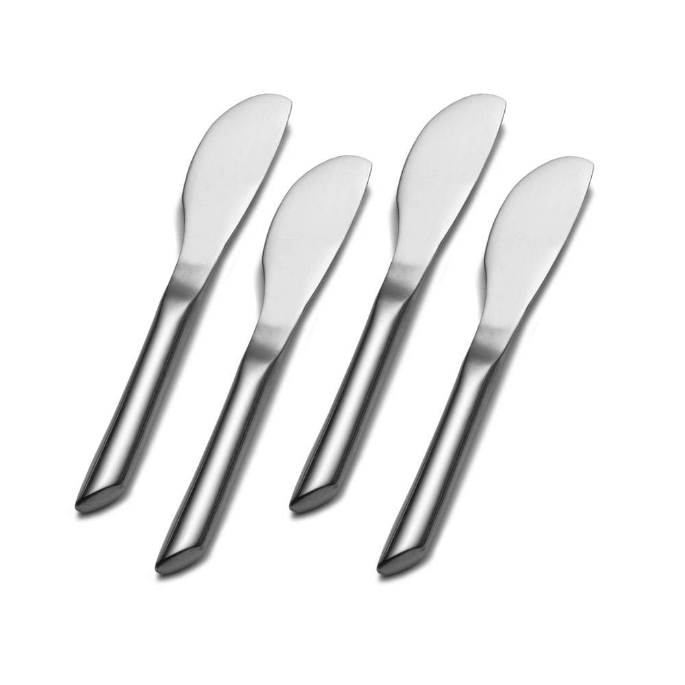 Premium Stainless Steel Butter Knives Set of 4 - Elegant Tableware for Breakfast, Brunch & Dinner Parties - Perfect for Spreading Butter, Jam, Cream Cheese & More