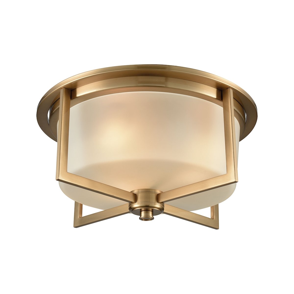 Vancourt 3-Light Black Flush Mount Ceiling Light with Frosted Glass Shades - Modern Lighting for Bedroom, Hallway & Living Room