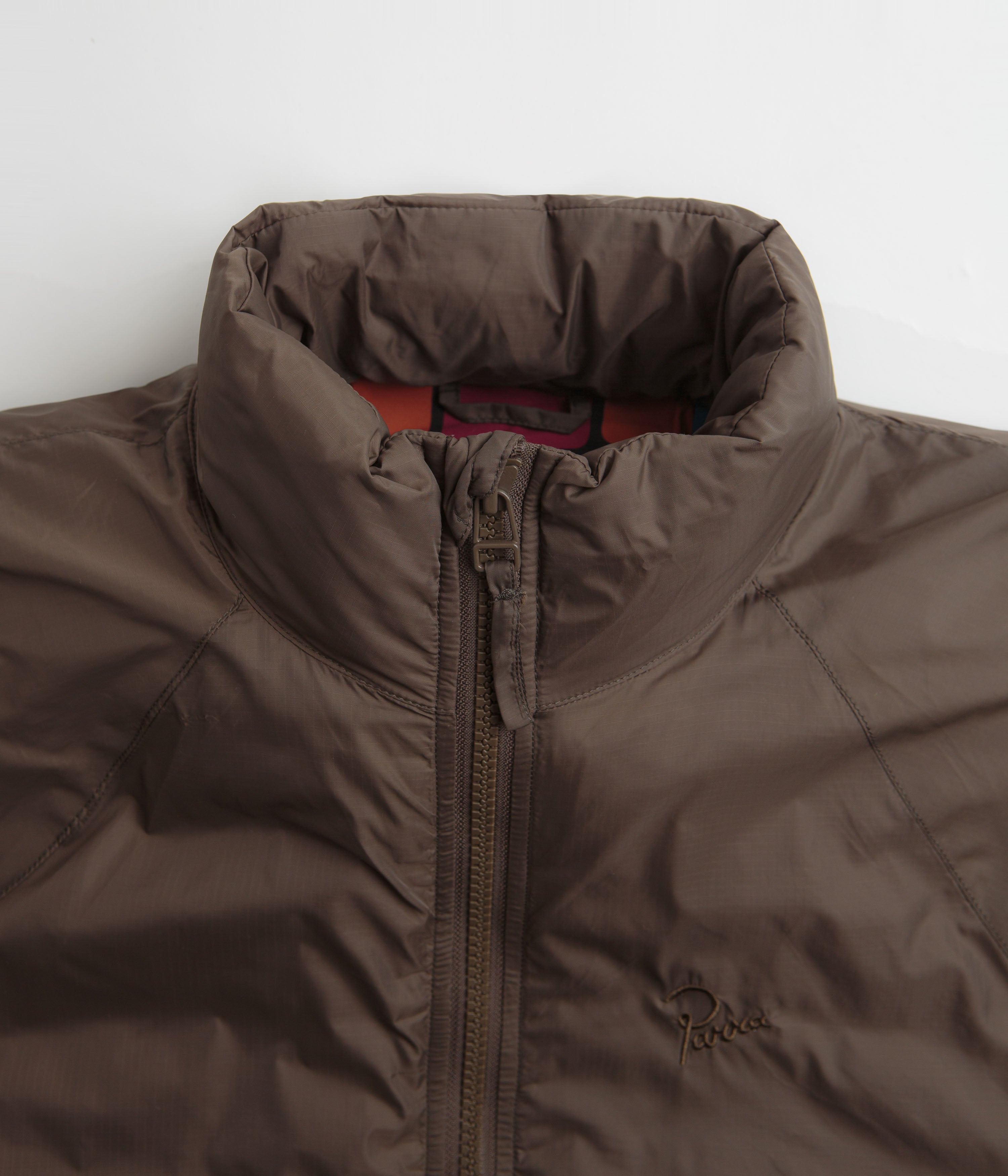 Parra Canyons All Over Jacket - Coffee Brown Waterproof Windbreaker for Hiking & Outdoor Adventures
