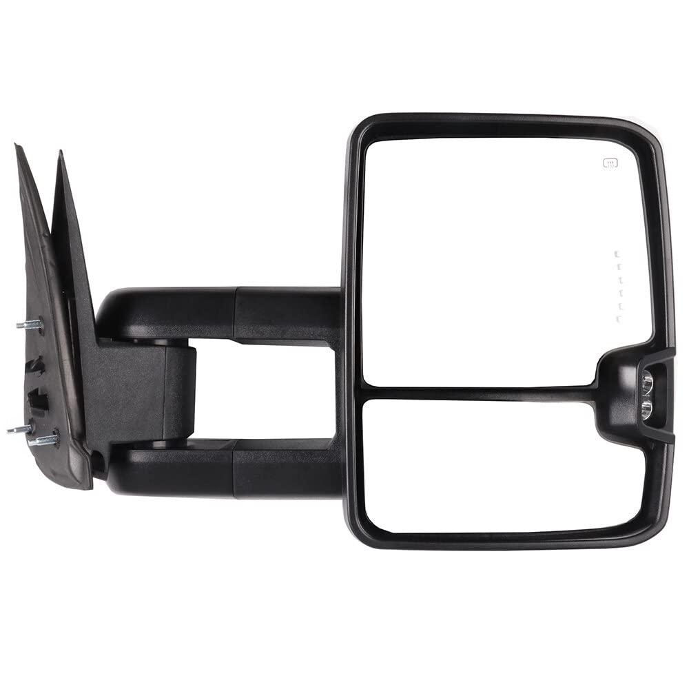 ECCPP Power Heated Towing Mirrors for 1999-2002 Chevy Silverado & GMC Sierra - Pair of Exterior Auto Mirrors with Dynamic Running Lights, Turn Signals & Backup Lights | Perfect for Towing, Off-Roading & Night Driving