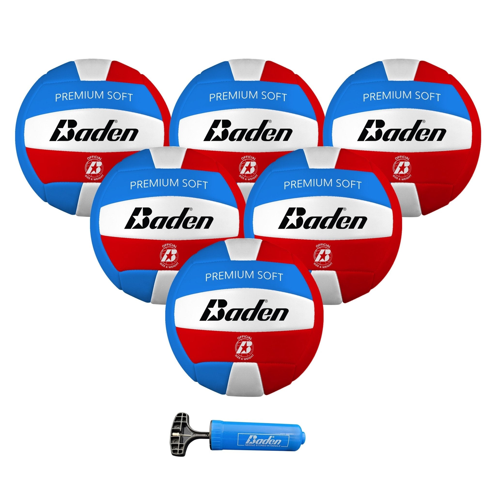 Premium Soft Volleyball Set of 6 - Official Size & Weight for Indoor/Outdoor Games, Practice, Gym Class, and Beach Sports