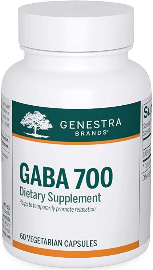 Genestra GABA 700mg - 60 Veggie Capsules for Stress Relief & Relaxation - Supports Calm Mood & Better Sleep - Vegan & Non-GMO Supplement