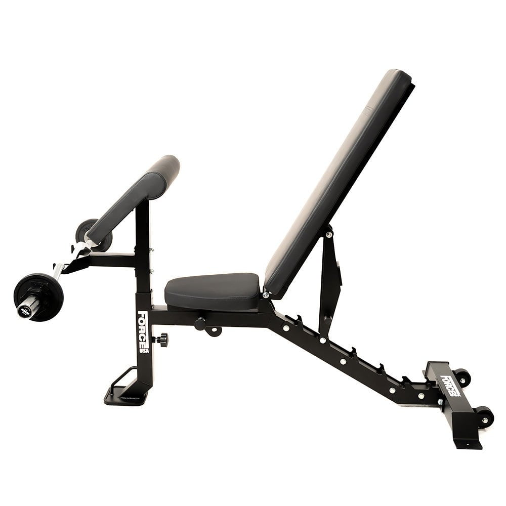 Force USA FID Adjustable Weight Bench with Arm & Leg Developer - Perfect for Home Gym Strength Training & Full-Body Workouts