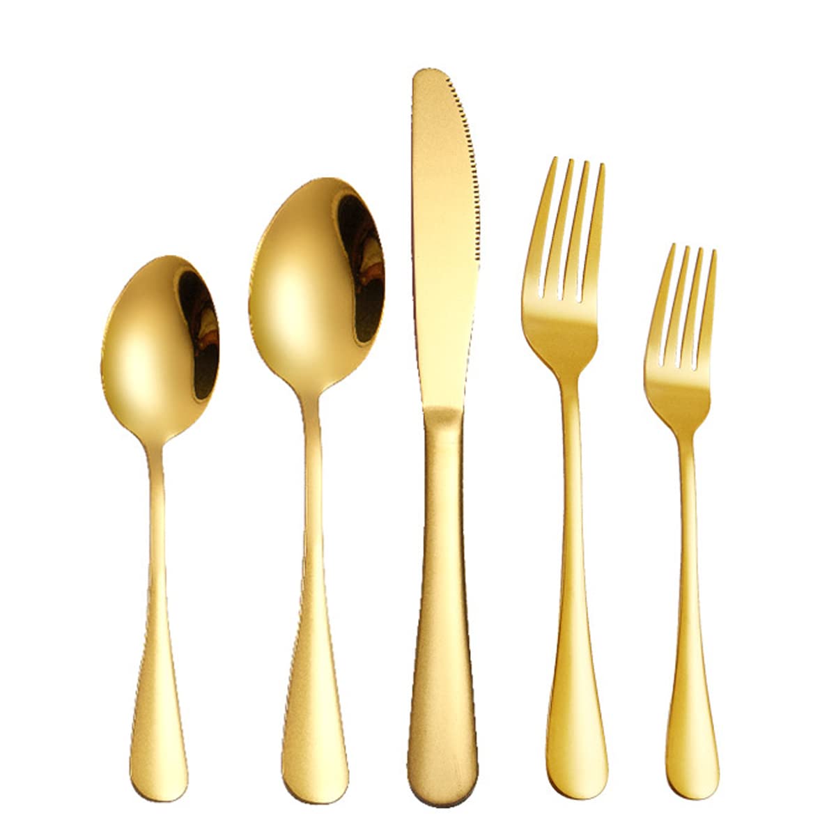 Premium 60-Piece Stainless Steel Flatware Set for 12 - Gold Silverware Cutlery Set with Mirror Polish for Home, Kitchen, Restaurant & Hotel Use - Dishwasher Safe Utensils for Everyday Dining & Special Occasions