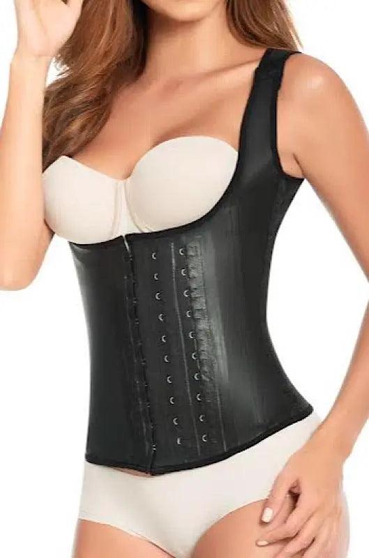 2027DS Short Torso Full Back Waist Trainer Vest for Women - Body Shaper Corset for Tummy Control & Posture Support - Perfect for Workouts, Weight Loss & Special Occasions