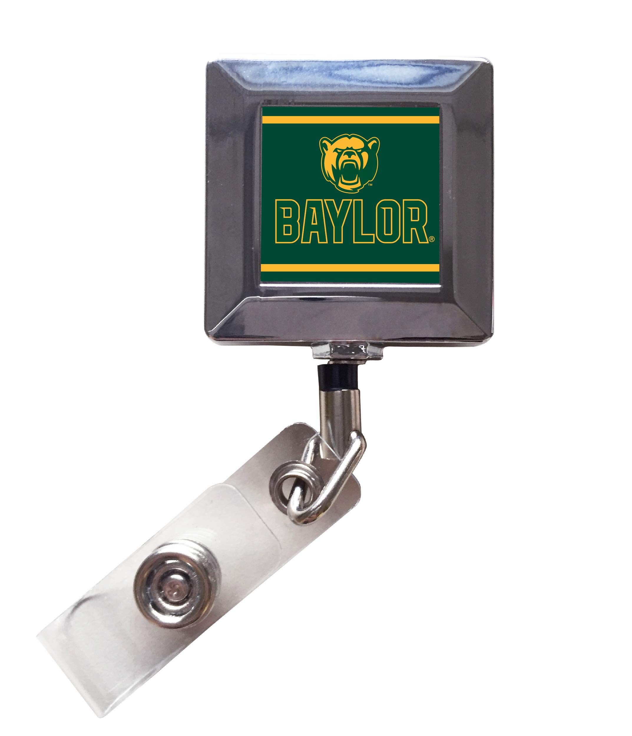 Official Baylor Bears 2-Pack Retractable Badge Holder - NCAA Licensed Collegiate Lanyard for ID Cards, Keys & Work Security - Perfect for School, Office & Game Day Events