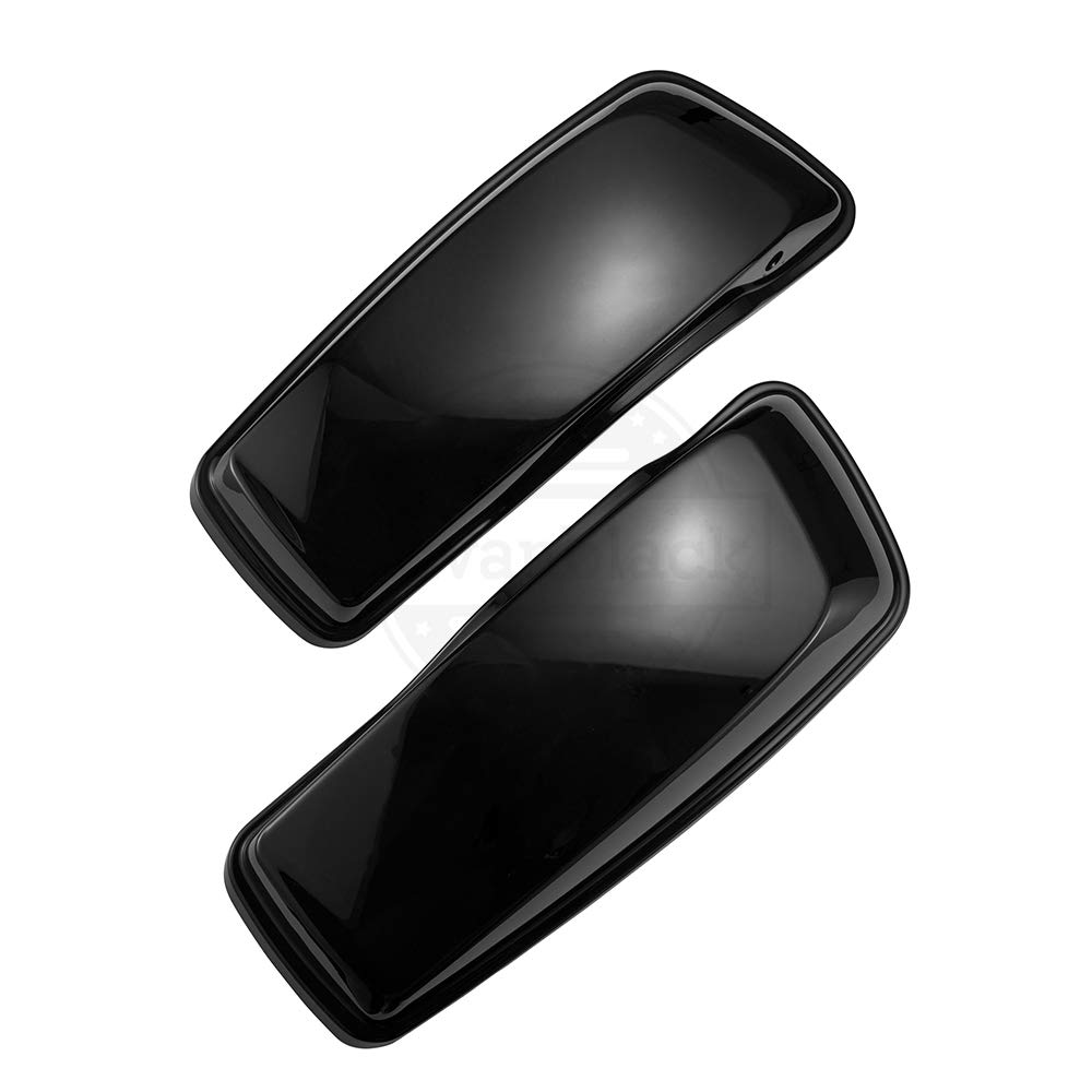 US Stock Motorcycle Saddlebag Lids for 2014+ Harley Touring FLH Models - Unpainted Replacement Parts | Perfect for Long-Distance Riding & Customization