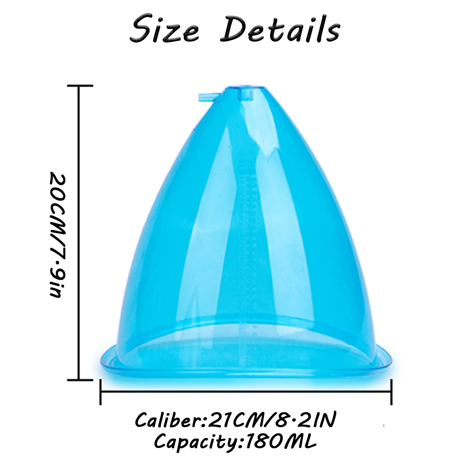 180ML Vacuum Massage Cupping Therapy Set - Large Suction Cups for Body Sculpting, Butt Lifting & Pain Relief with Y-Hose | Professional Home Spa Equipment for Cellulite Reduction & Muscle Relaxation | Perfect for Post-Workout Recovery & Beauty Treatments