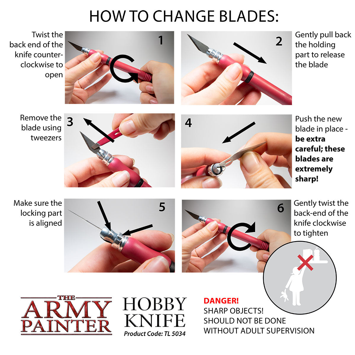 Premium Hobby Knife Set - Sharp Craft Blades for Model Building, Scrapbooking & DIY Projects - Perfect for Precision Cutting, Carving & Detail Work