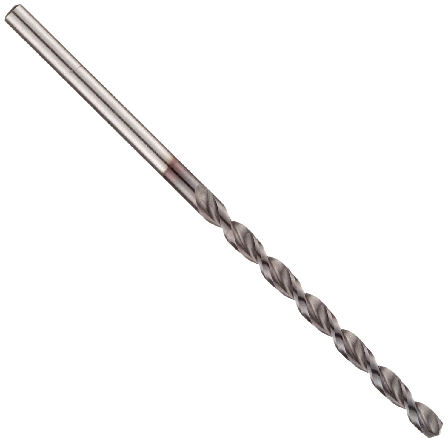 Chicago Latrobe 150WLPN High-Speed Steel Jobber Length Drill Bit Set - 12 Pack TiCN Coated, Round Shank, Wide Parabolic Flute, 135° Split Point (1/16