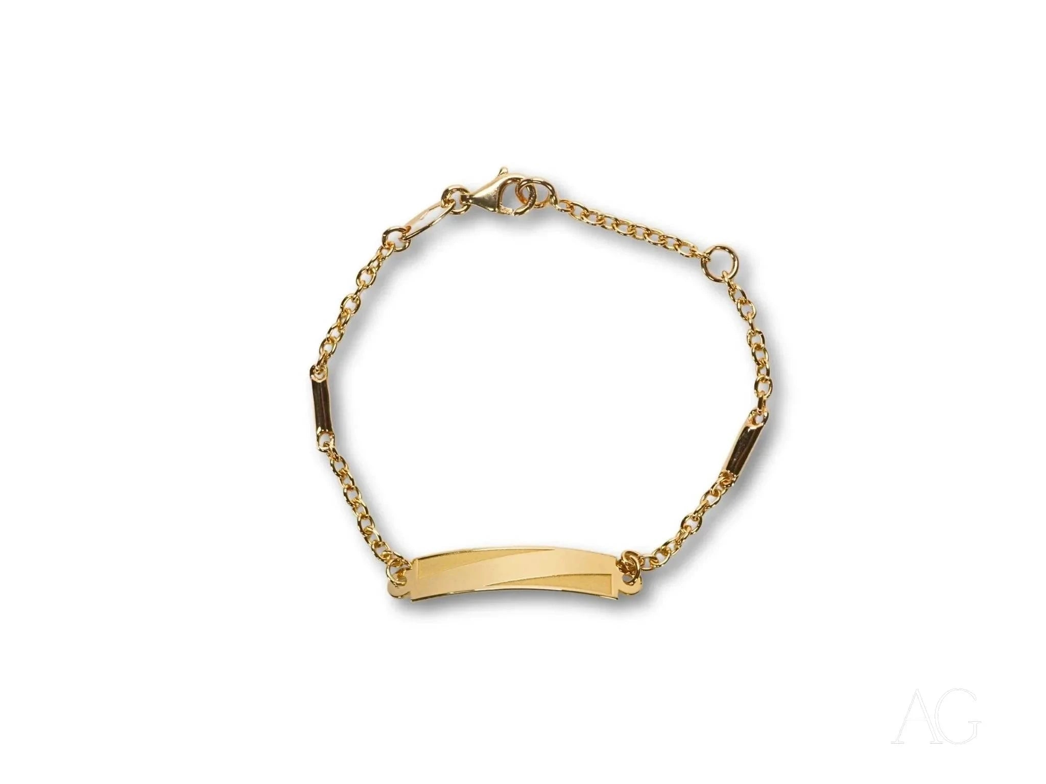 18K Gold Kids' Bracelet with Jaseron Mesh & Lobster Lock – Perfect for Birthdays, Gifts & Special Occasions