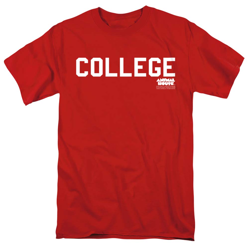 Animal House College Unisex Adult T-Shirt - Comfortable Cotton Tee for Men & Women - Perfect for Casual Wear, Campus Style & Movie Fans