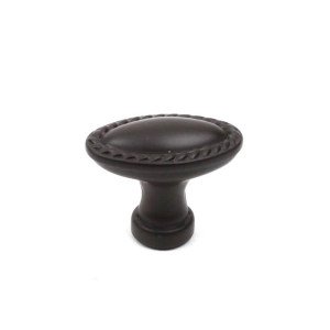 Century Cabinet Oval Knob - Pack of 250 - Oil Rubbed Bronze - 1-3/8 Inch Diameter - Furniture & Cabinet Hardware Knob - Hawthorne 22307-OB - Perfect for Kitchen Cabinets, Dressers & DIY Home Renovation Projects