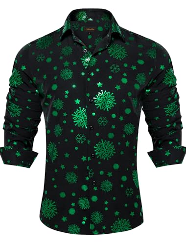 Black/Green Snowflake