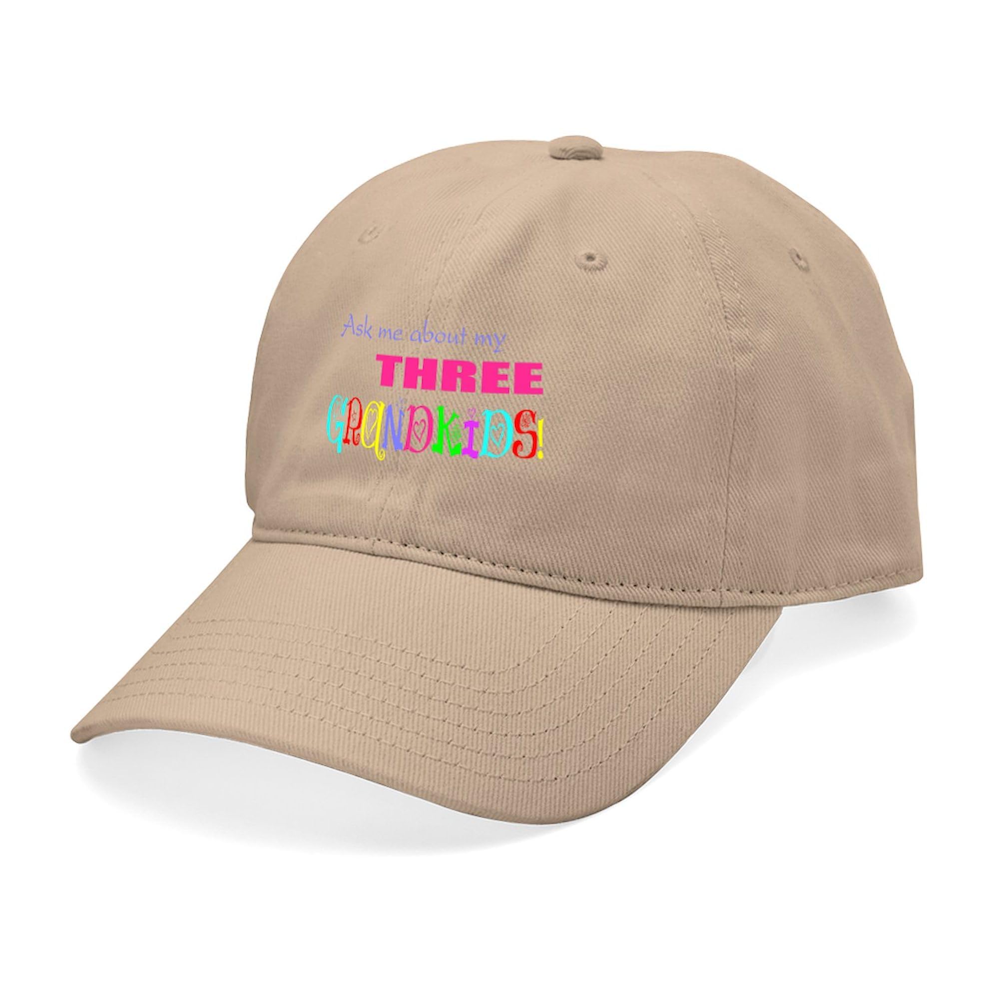 Adjustable Baseball Cap for Three Grandkids - Perfect for Family Outings