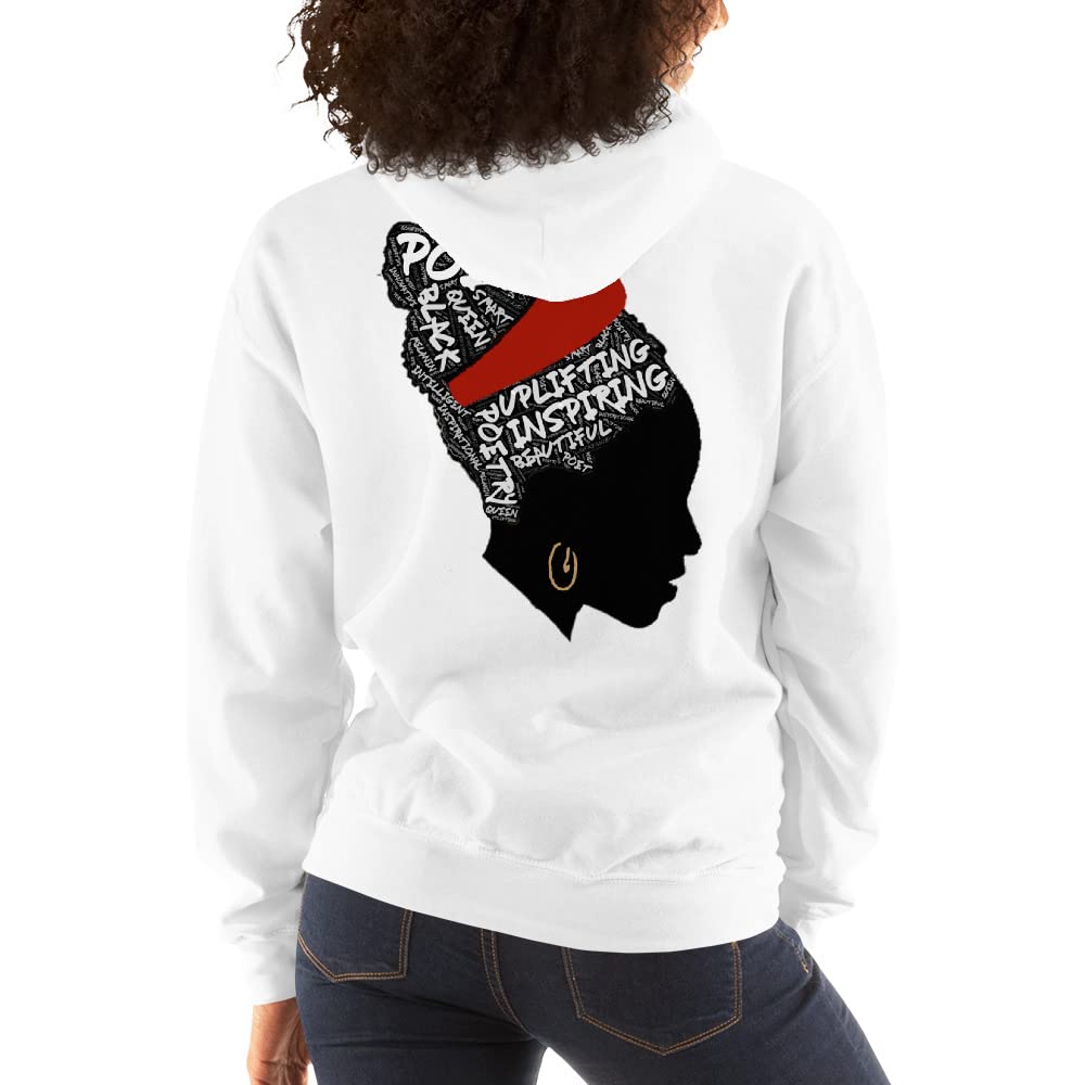 Biden Harris Inauguration 2021 Unisex Hoodie - Poem Poetry Poet Fan Democrats Sweatshirt - White Pullover for Political Events & Casual Wear