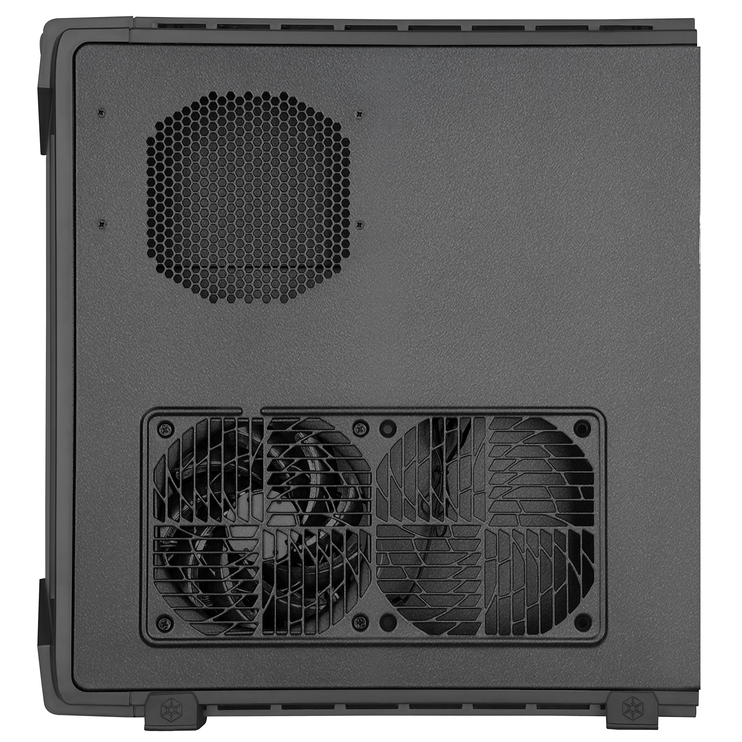 SilverStone SST-RVZ03B Raven Mini-ITX Gaming PC Case - Compact Black Chassis with RGB Lighting for High-Performance Gaming Rigs | Perfect for Small Space Setups, Esports Tournaments & Home Entertainment Systems