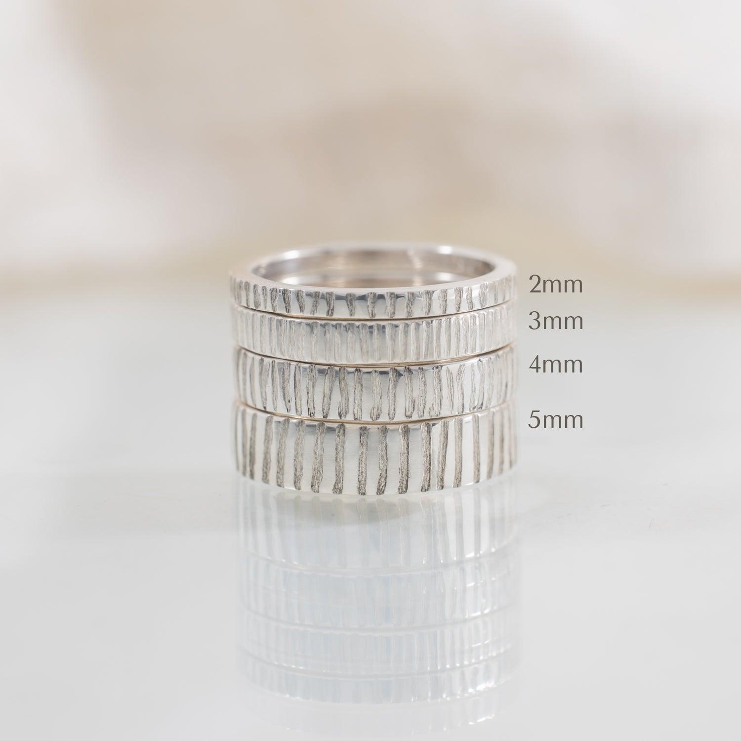 3mm Sterling Silver Band Ring - Dainty Minimalist Stackable Ring for Women - Perfect for Everyday Wear, Layering & Gifting