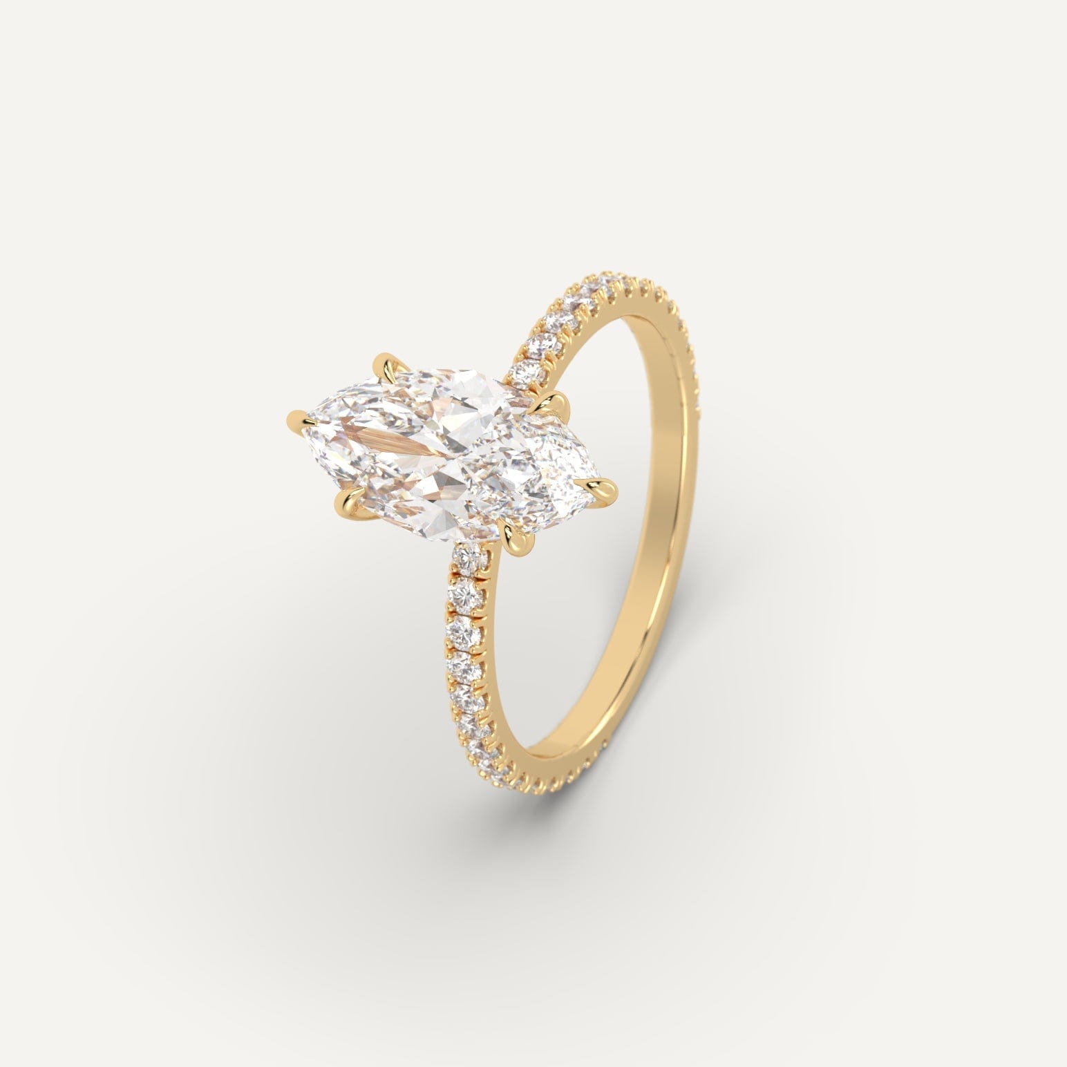 2 Carat Marquise Cut Diamond Ring - Elegant Solitaire Engagement Ring for Women | Perfect for Proposals, Weddings & Anniversaries