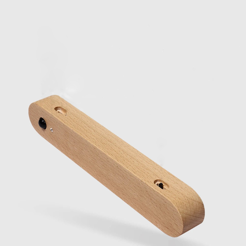 IllumiKey Magnetic Wooden Key Holder with Sensor Nightlight - Organize Keys & Find Them Easily in the Dark - Perfect for Entryway, Bedroom, or Office