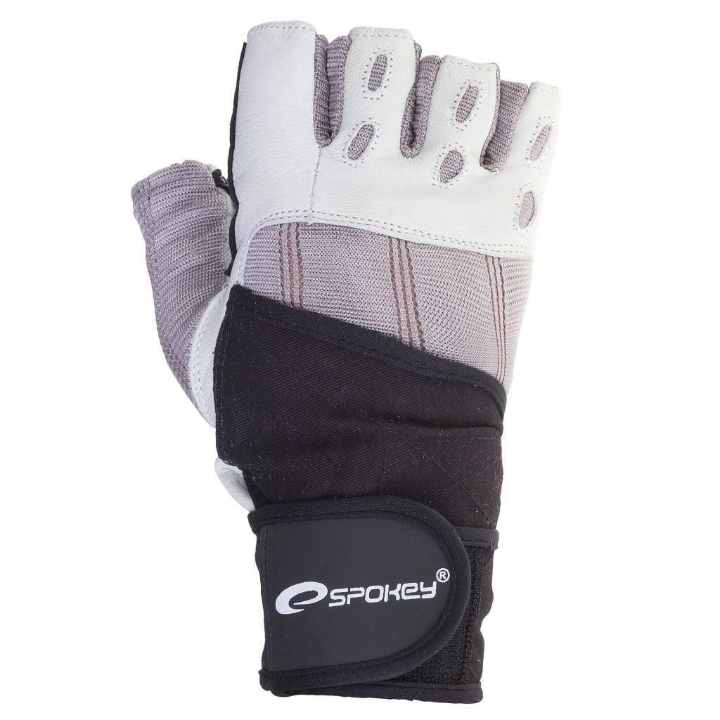 Spokey Fitness Gloves for Men & Women - Non-Slip Workout Gloves with Wrist Support - Ideal for Gym, Weightlifting, Cross Training & Cycling