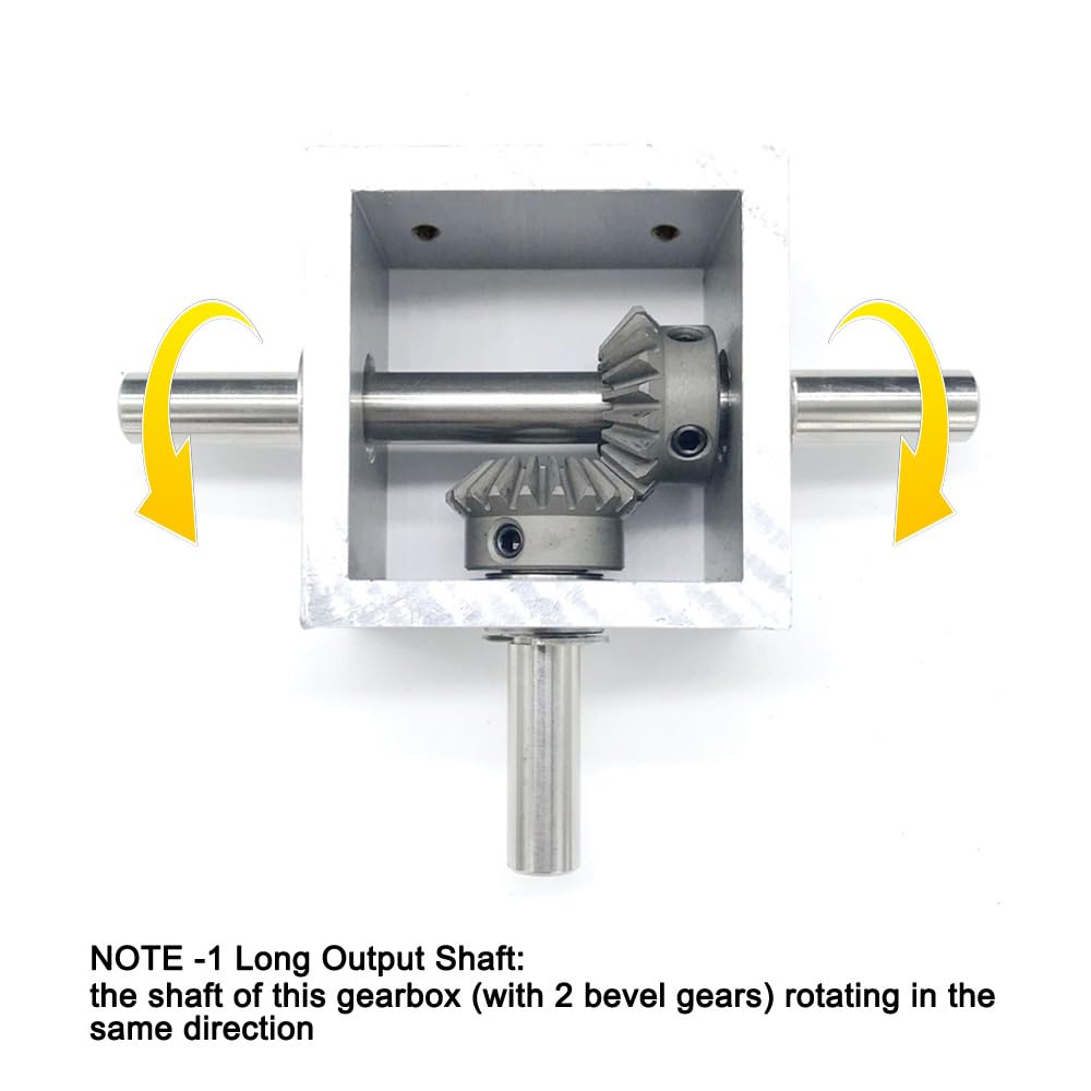 1:1 Right Angle Bevel Gearbox - 1.5 Module 20 Teeth 90° Angle Drive Steering Gear with 10mm Shaft - Perfect for DIY Robotics, RC Cars, and Mechanical Projects