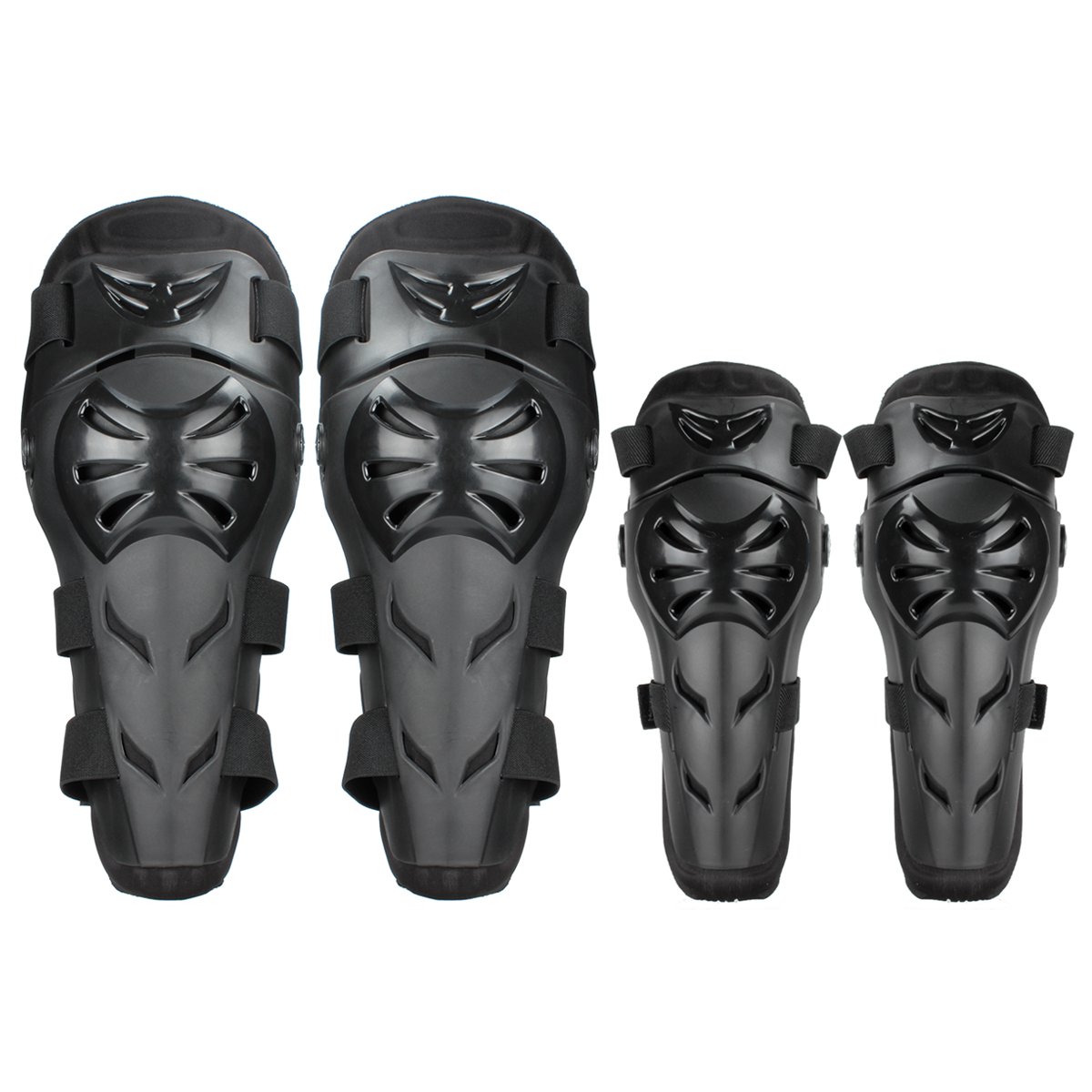 Motorcycle Knee & Elbow Pads - 4Pcs Adjustable Protector for Racing & Cycling