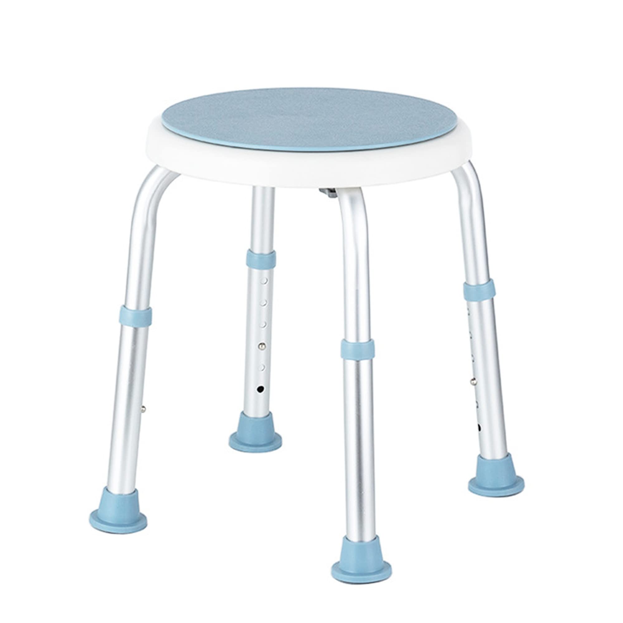 Tool-Free Adjustable Shower Stool - Non-Slip Bathtub Seat Bench with Rubber Tips for Elderly & Disabled Safety | Bathroom Mobility Aid for Seniors & Shower Chair for Bathtub Access