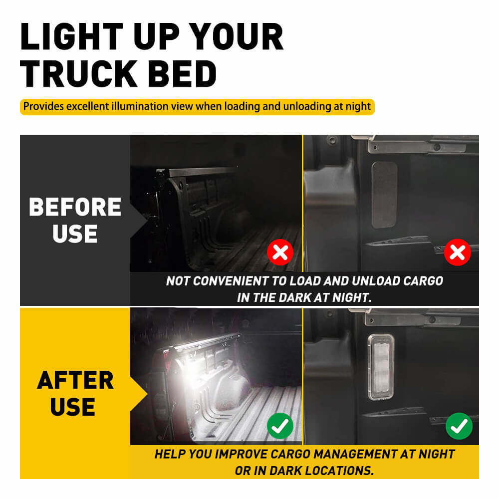 LED Truck Bed Lights Kit for 2020-2022 Toyota Tacoma - Waterproof Bed Lighting with Easy Installation - Perfect for Nighttime Loading, Camping & Off-Road Adventures