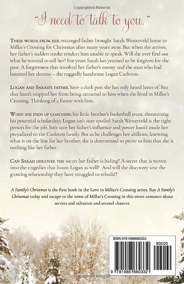 A Family's Christmas: A Sweet Small Town Romance Novel (Love in Millars Crossing Series) - Perfect Holiday Reading for Cozy Winter Nights by the Fireplace