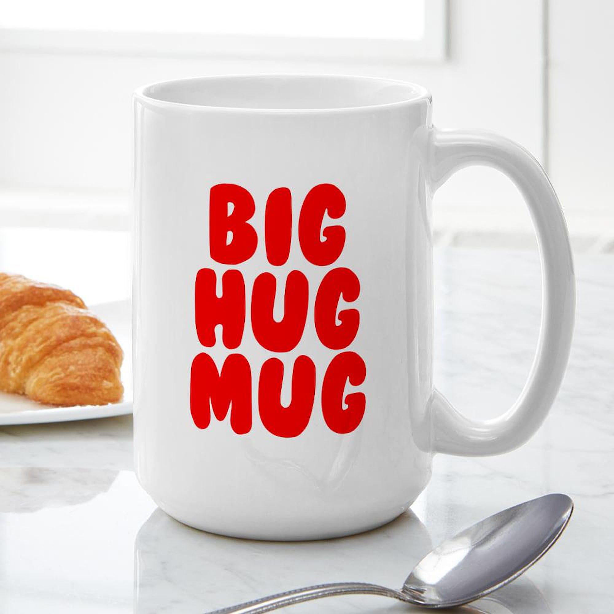 Big Hug 15 oz (444 ml) Ceramic Coffee Mug - Insulated Travel Mug for Coffee, Tea & Hot Drinks - Perfect for Office, Home & Gifts