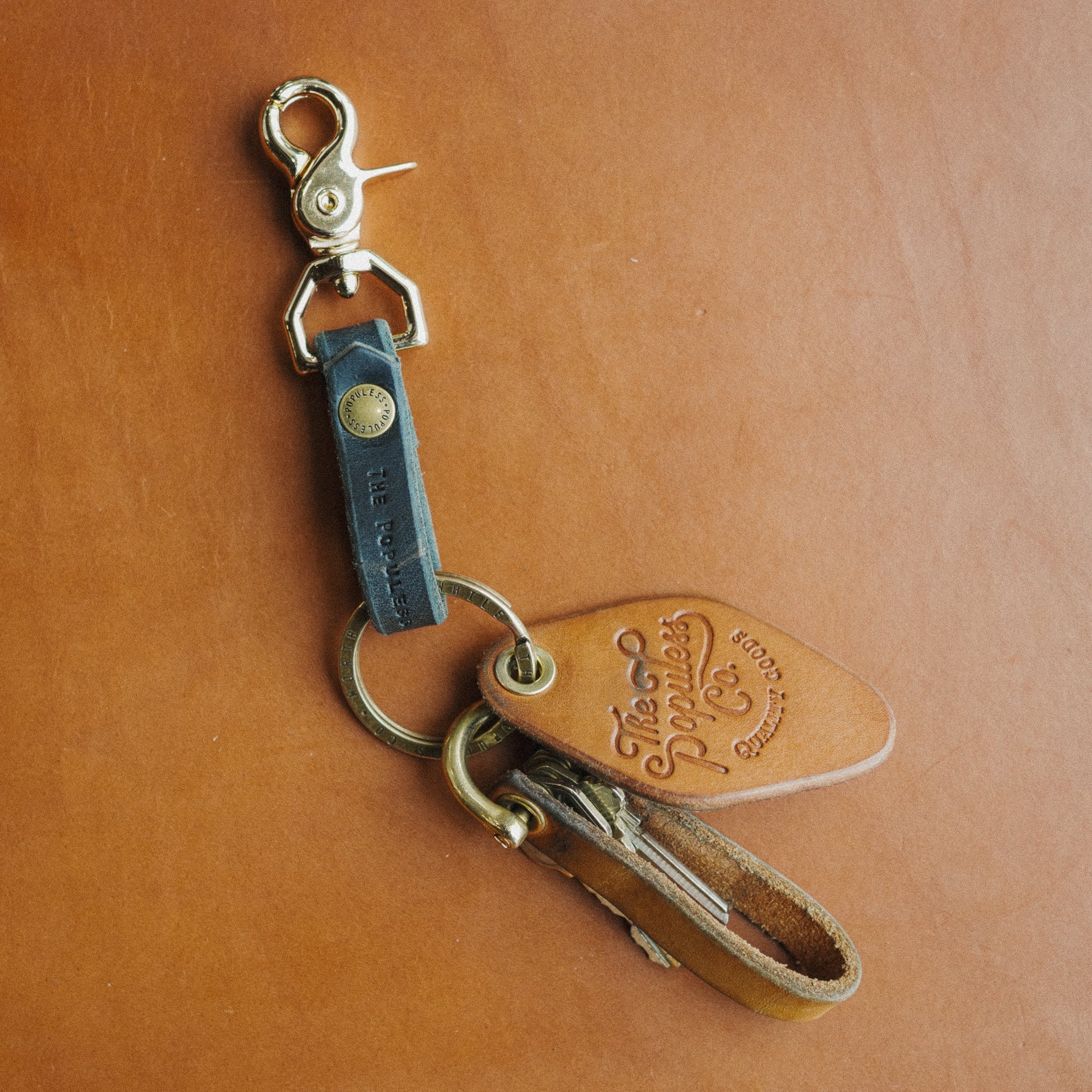 The Smith Fob Keychain - Sleek Black Key Ring for Home, Office & Car Keys | Durable & Stylish Key Holder for Everyday Use