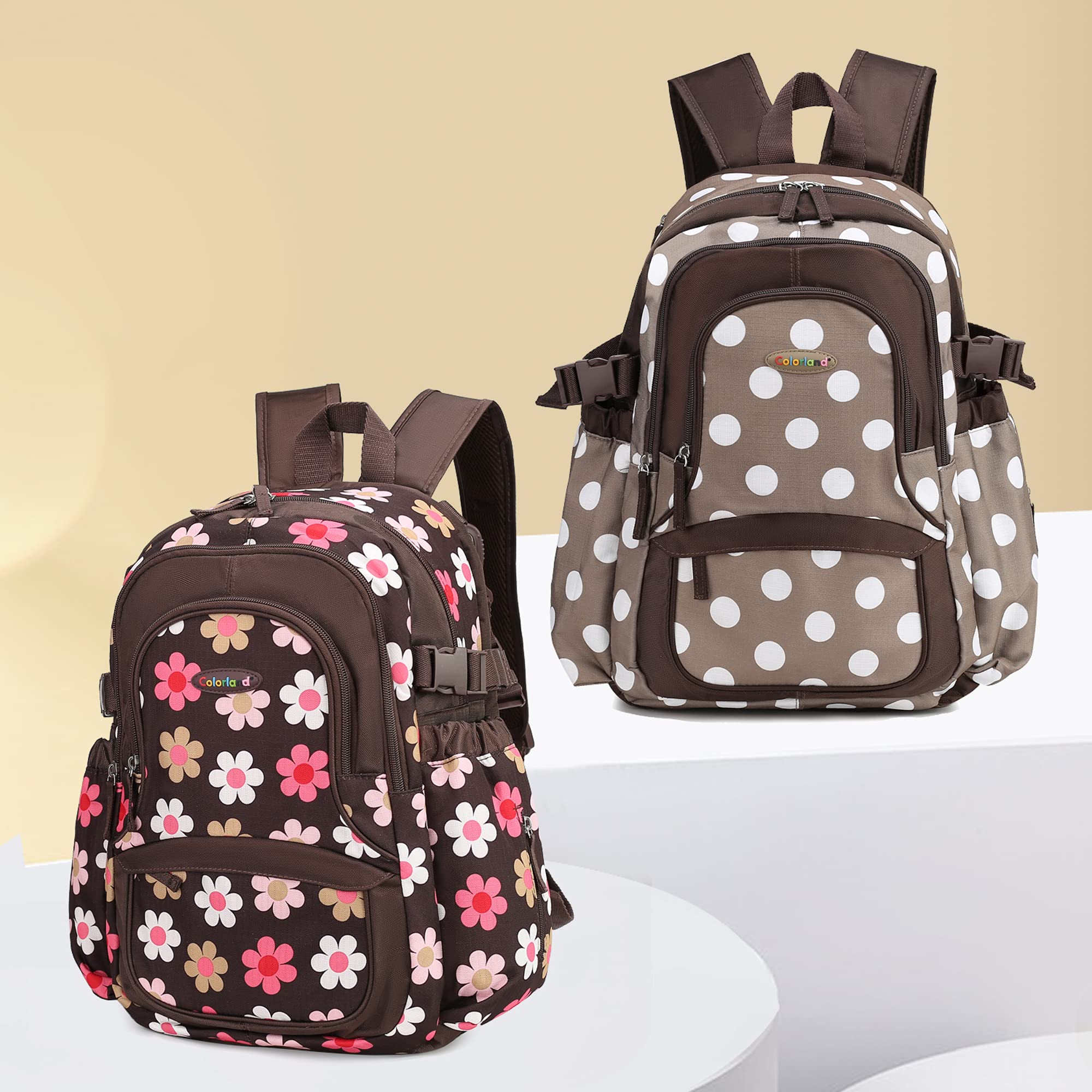 MKF Collection Large Travel Backpack for Women - Waterproof Polyester Carry-On Backpack with Multiple Pockets, Daypack for Work, School & Outdoor Adventures
