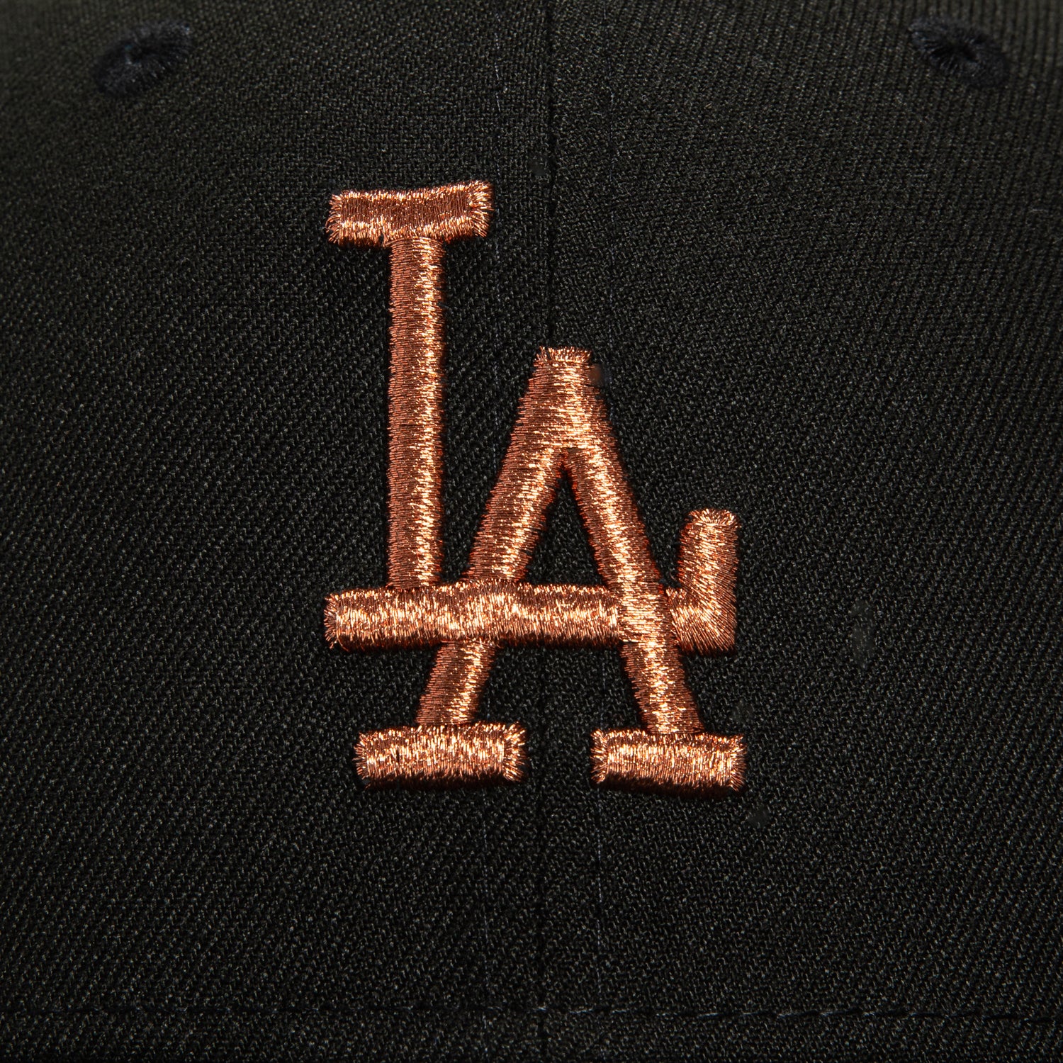 New Era 59Fifty Los Angeles Dodgers 50th Anniversary Stadium Patch Snapback Hat - Black & Metallic Copper - Official MLB Baseball Cap for Men, Women, Fans & Collectors - Perfect for Games, Gifts & Streetwear Fashion