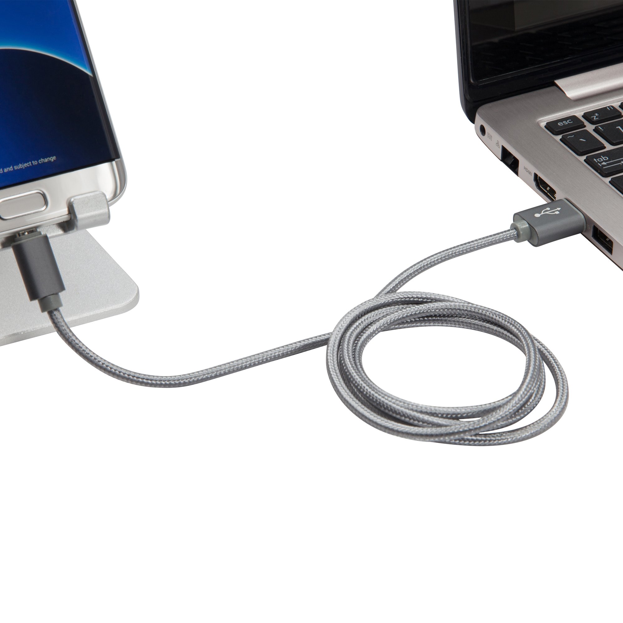 Garmin RV 890 Micro USB Charging Cable - Durable Braided Nylon Cord, Fast Charging & Data Sync Compatible with Garmin GPS Devices - Perfect for RV Travel, Camping & Road Trips