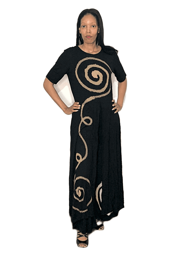 Infinity Split Tunic Palazzo Set - Women's Flowy Boho Outfit for Summer, Beach & Casual Wear | Plus Size Available