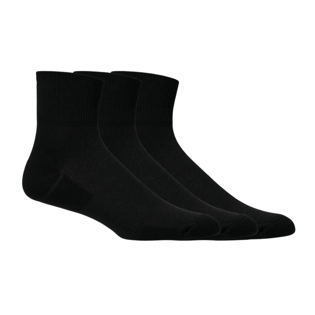 ASICS Unisex Running Quarter 3P Socks - Breathable Athletic Socks for Men & Women - Perfect for Jogging, Gym Workouts & Marathon Training